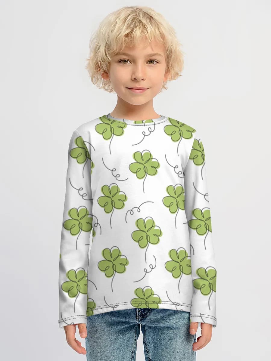 Camiseta Manga Larga de Algodón Niño