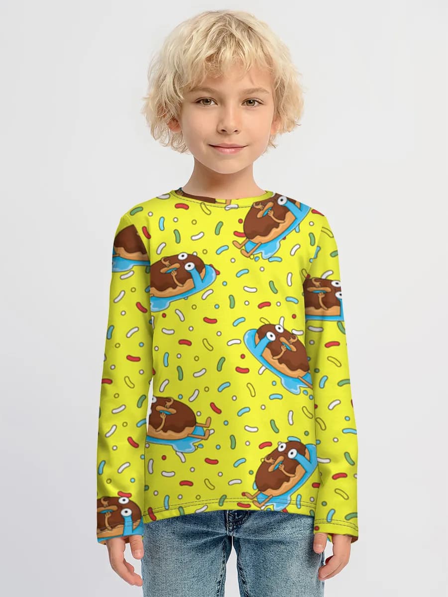 Camiseta Manga Larga de Algodón Niño