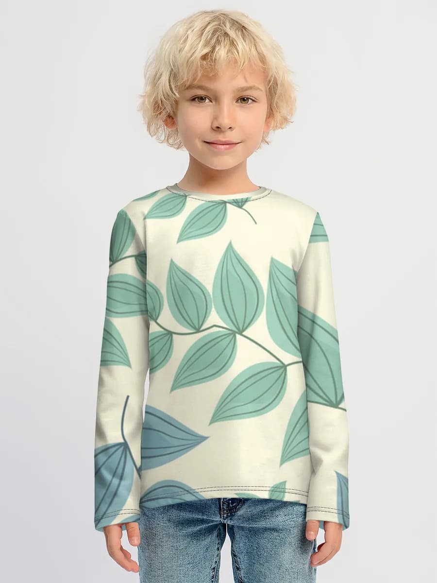 Camiseta Manga Larga de Algodón Niño