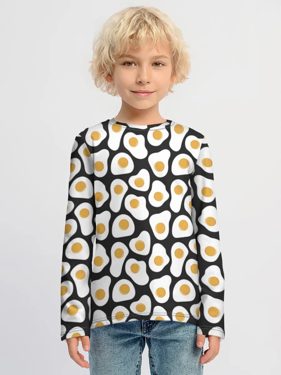 Camiseta Manga Larga de Algodón Niño