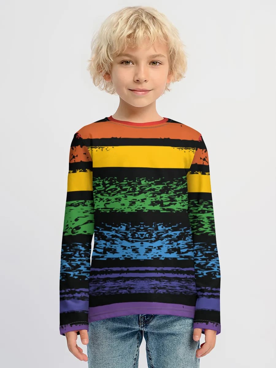 Boys' cotton long sleeve shirt