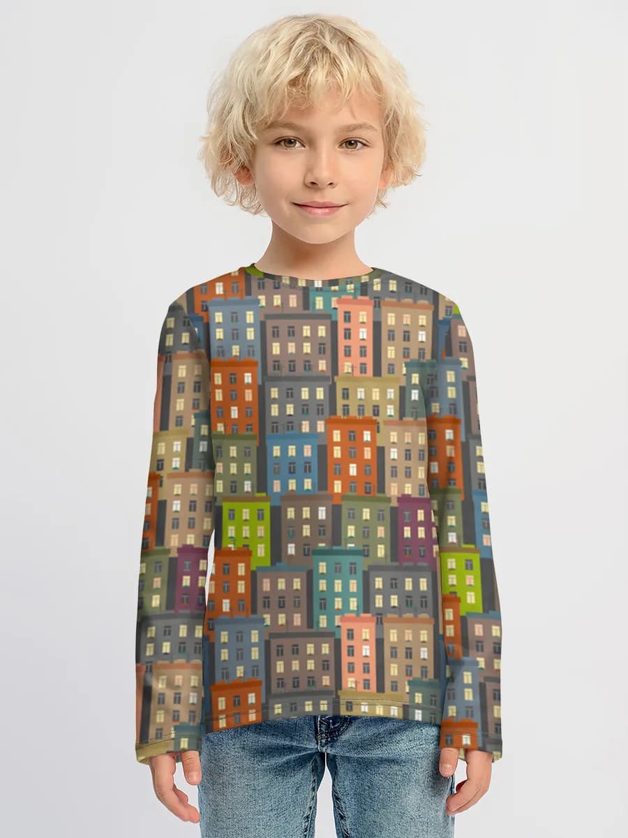 T-shirt manches longues coton garçon