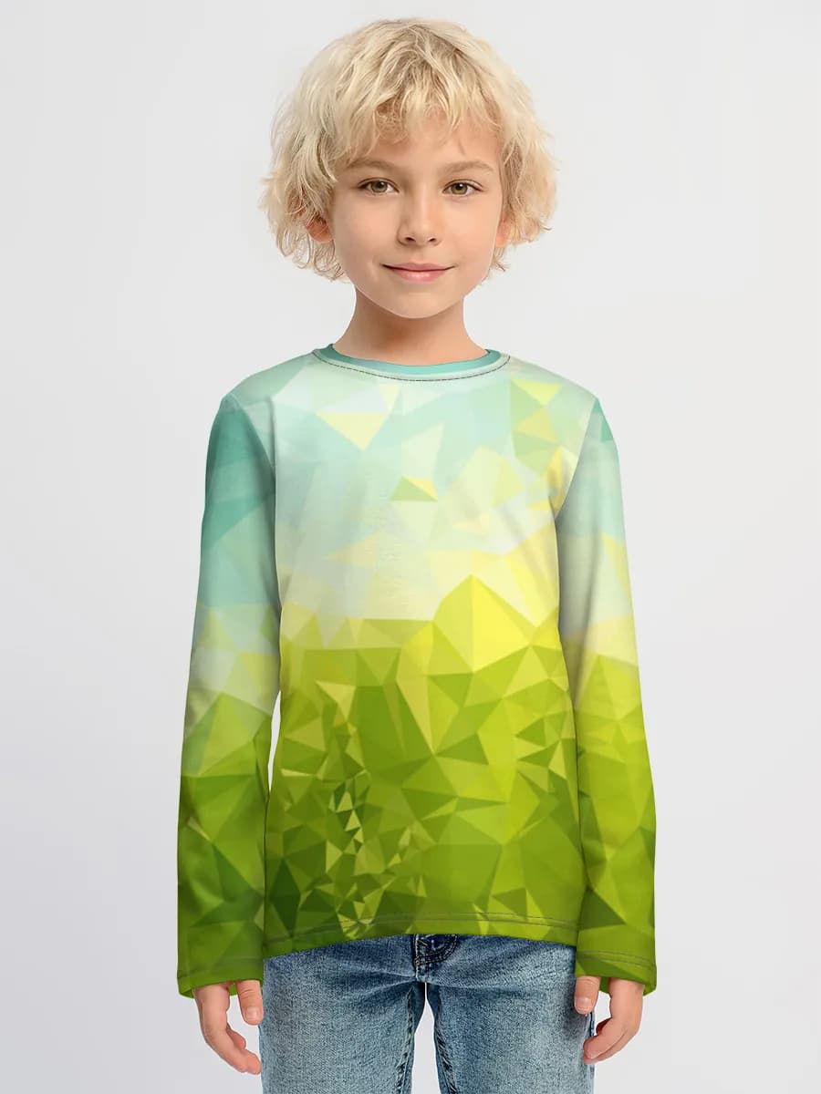 Boys' cotton long sleeve shirt