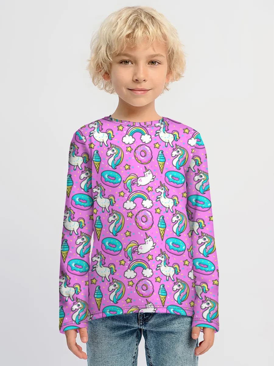 Boys' cotton long sleeve shirt