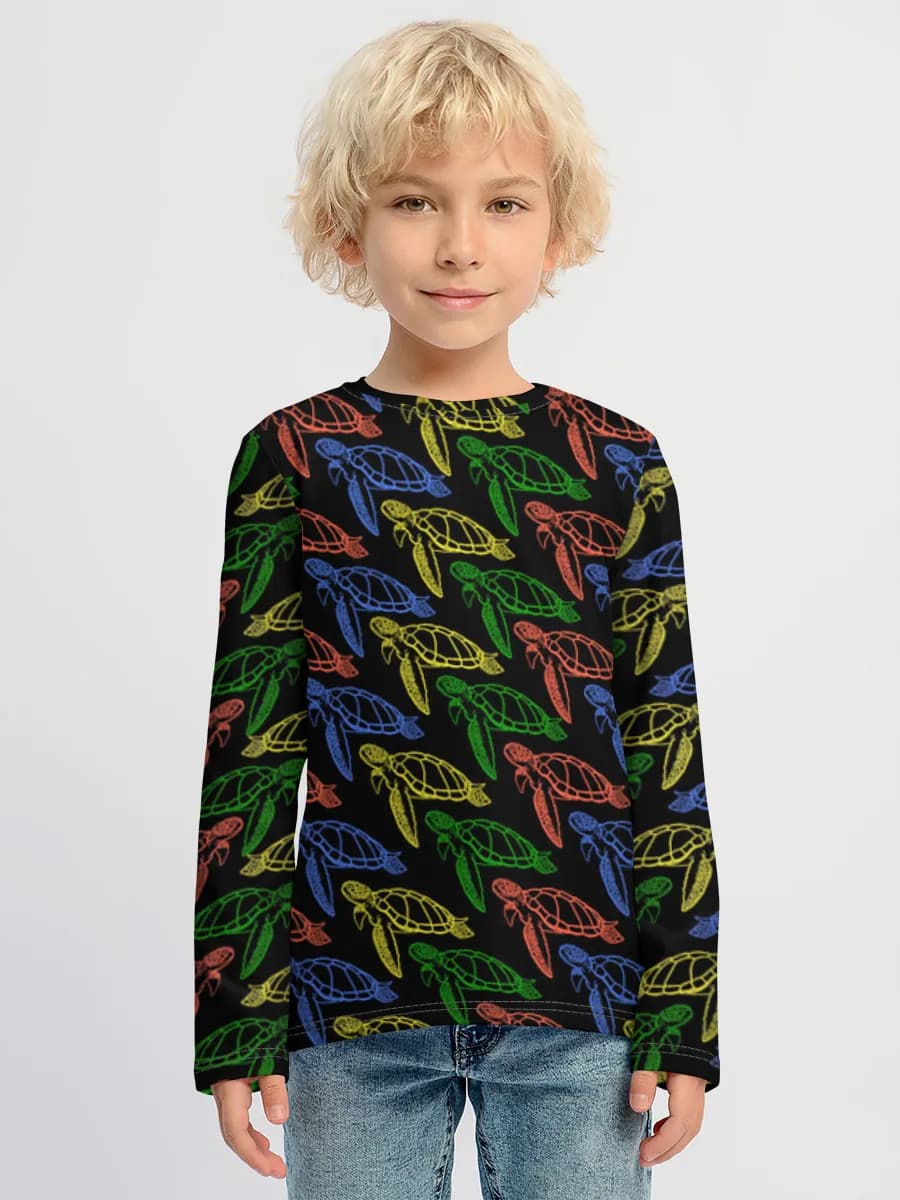 T-shirt manches longues coton garçon