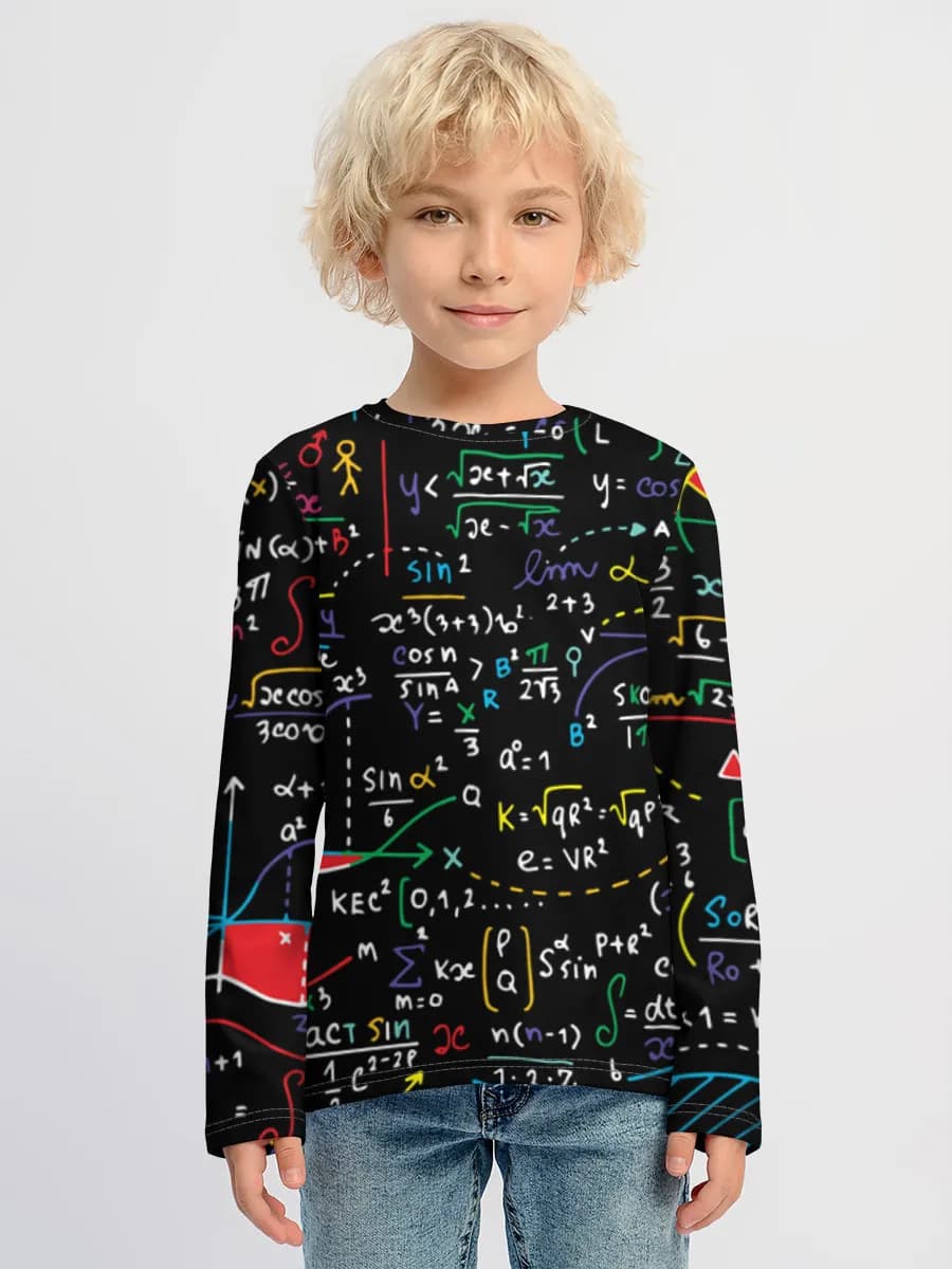 Boys' cotton long sleeve shirt