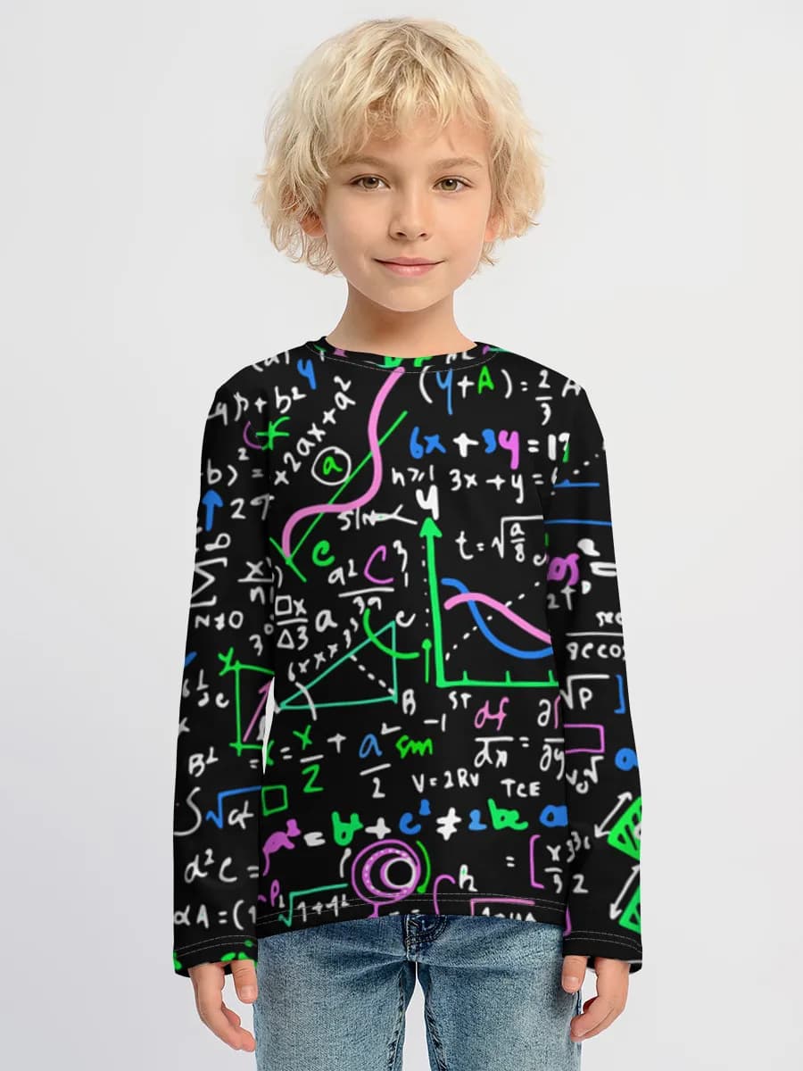 Baumwoll-Langarmshirt Jungen
