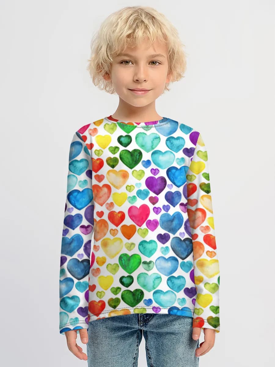 Boys' cotton long sleeve shirt