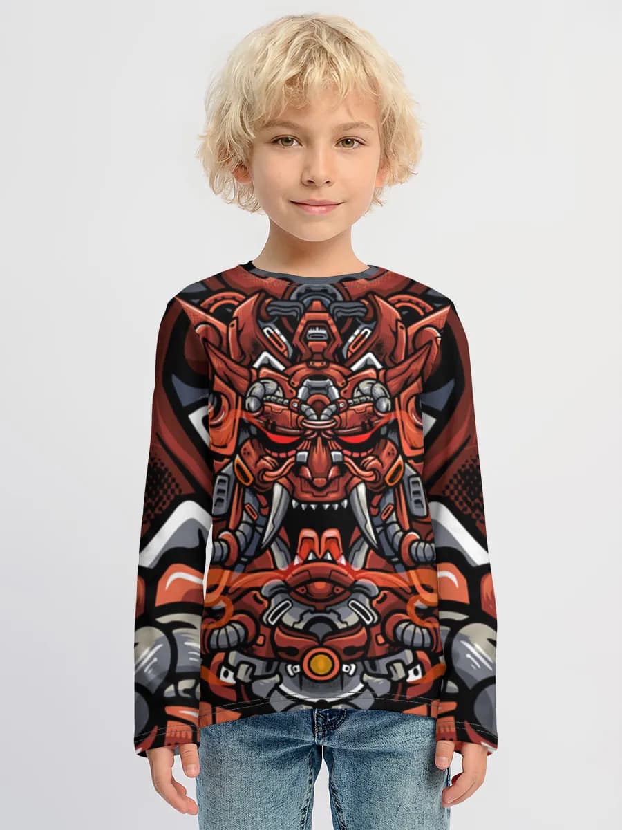 Baumwoll-Langarmshirt Jungen