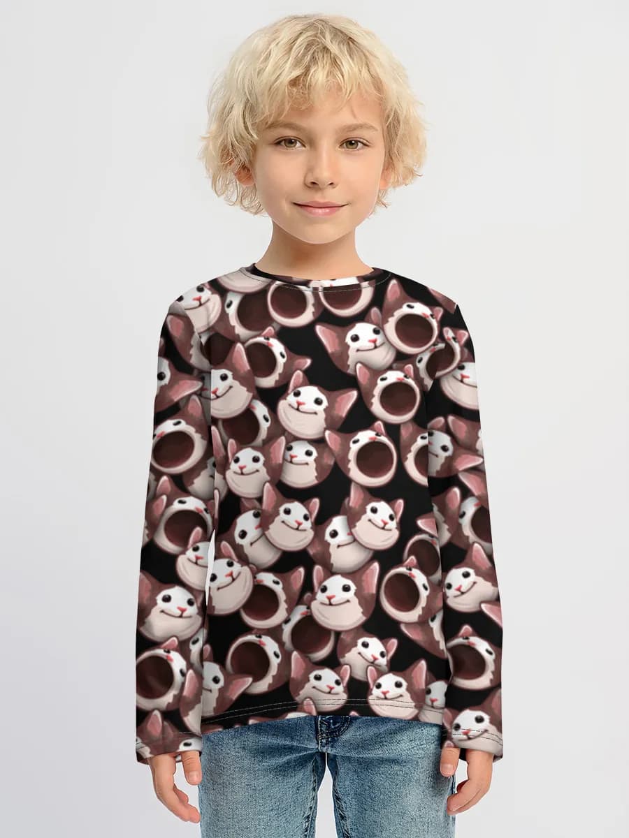 Boys' cotton long sleeve shirt