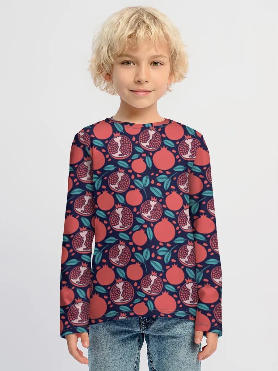 Boys' cotton long sleeve shirt