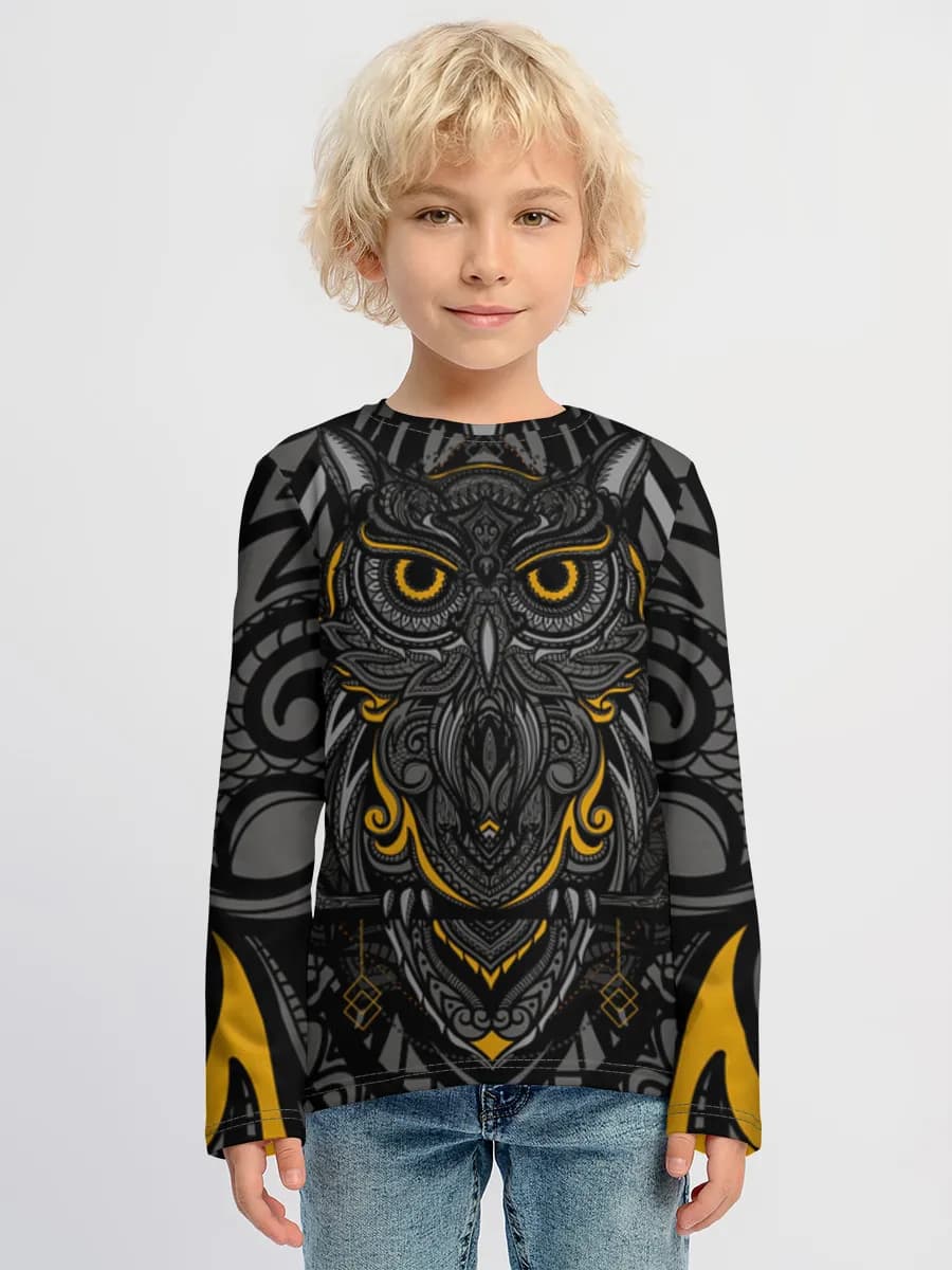 Baumwoll-Langarmshirt Jungen