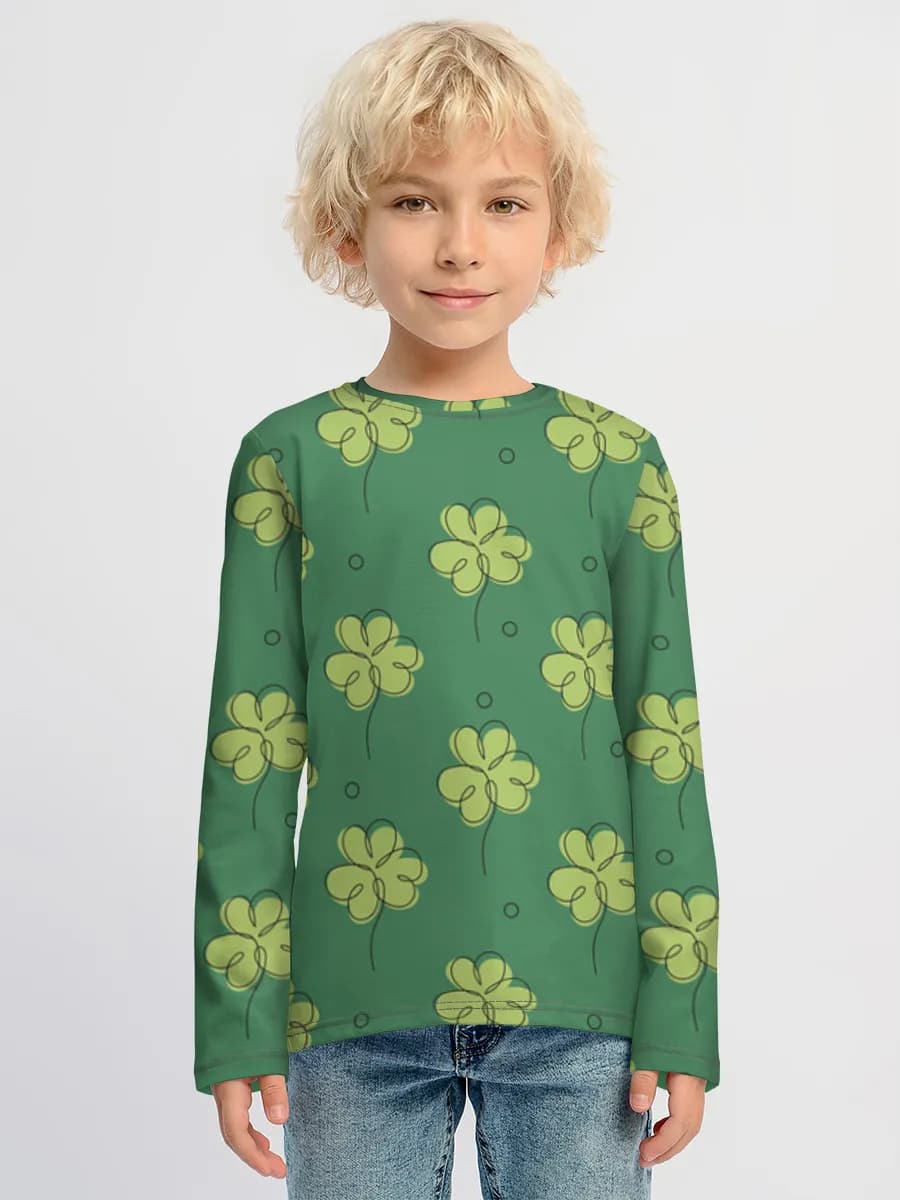 Camiseta Manga Larga de Algodón Niño