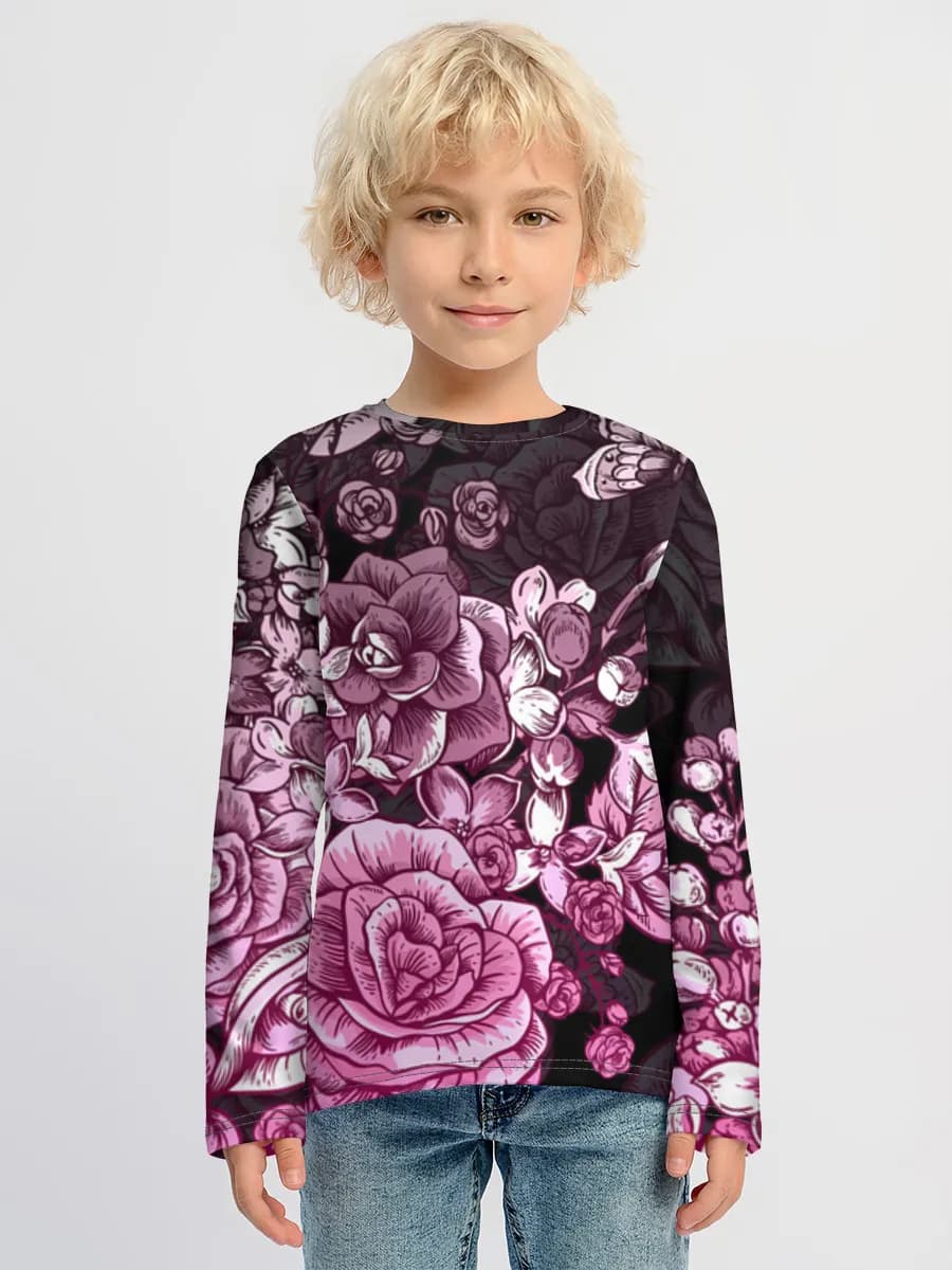 Baumwoll-Langarmshirt Jungen