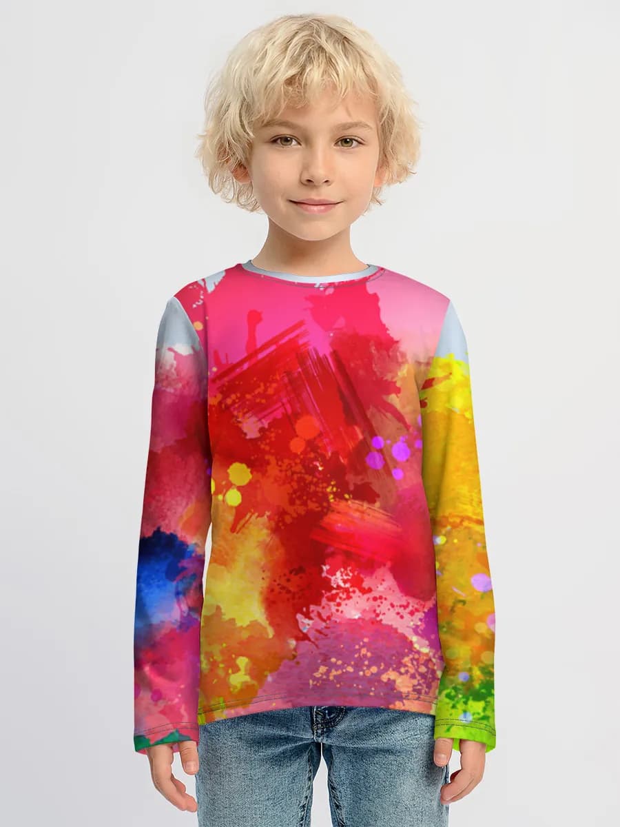 Baumwoll-Langarmshirt Jungen