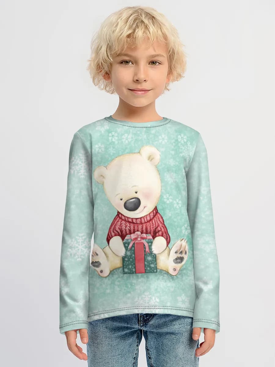 Boys' cotton long sleeve shirt