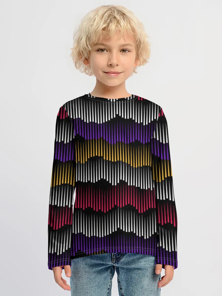 Boys' cotton long sleeve shirt