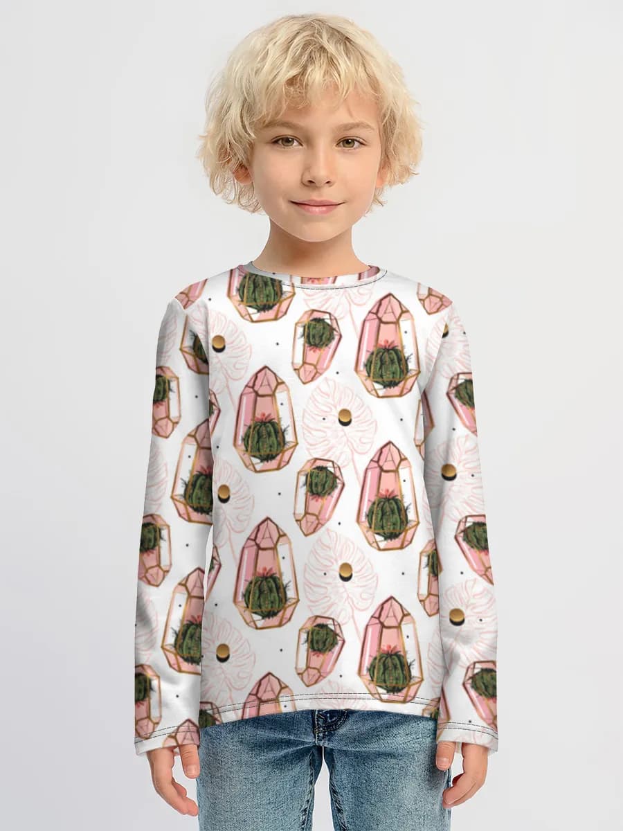 Camiseta Manga Larga de Algodón Niño