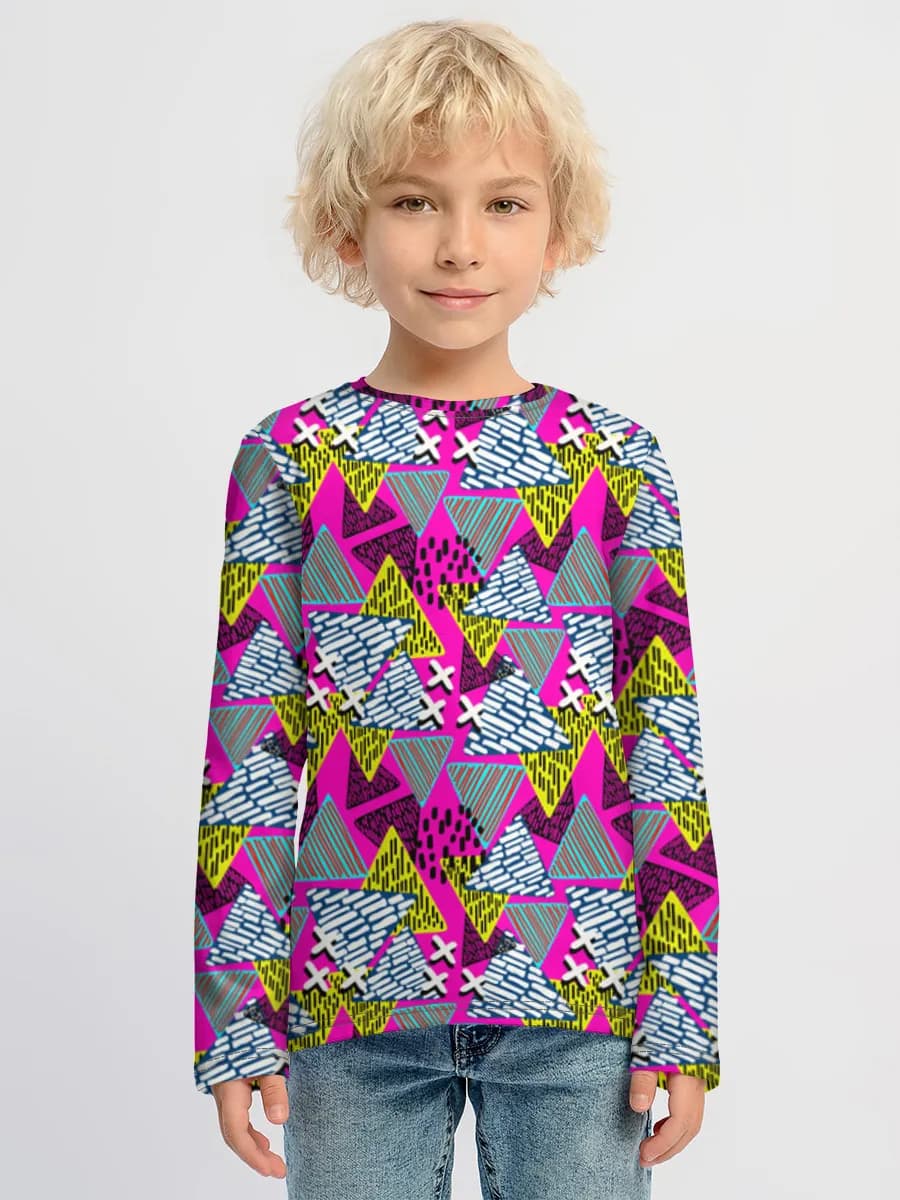 Boys' cotton long sleeve shirt
