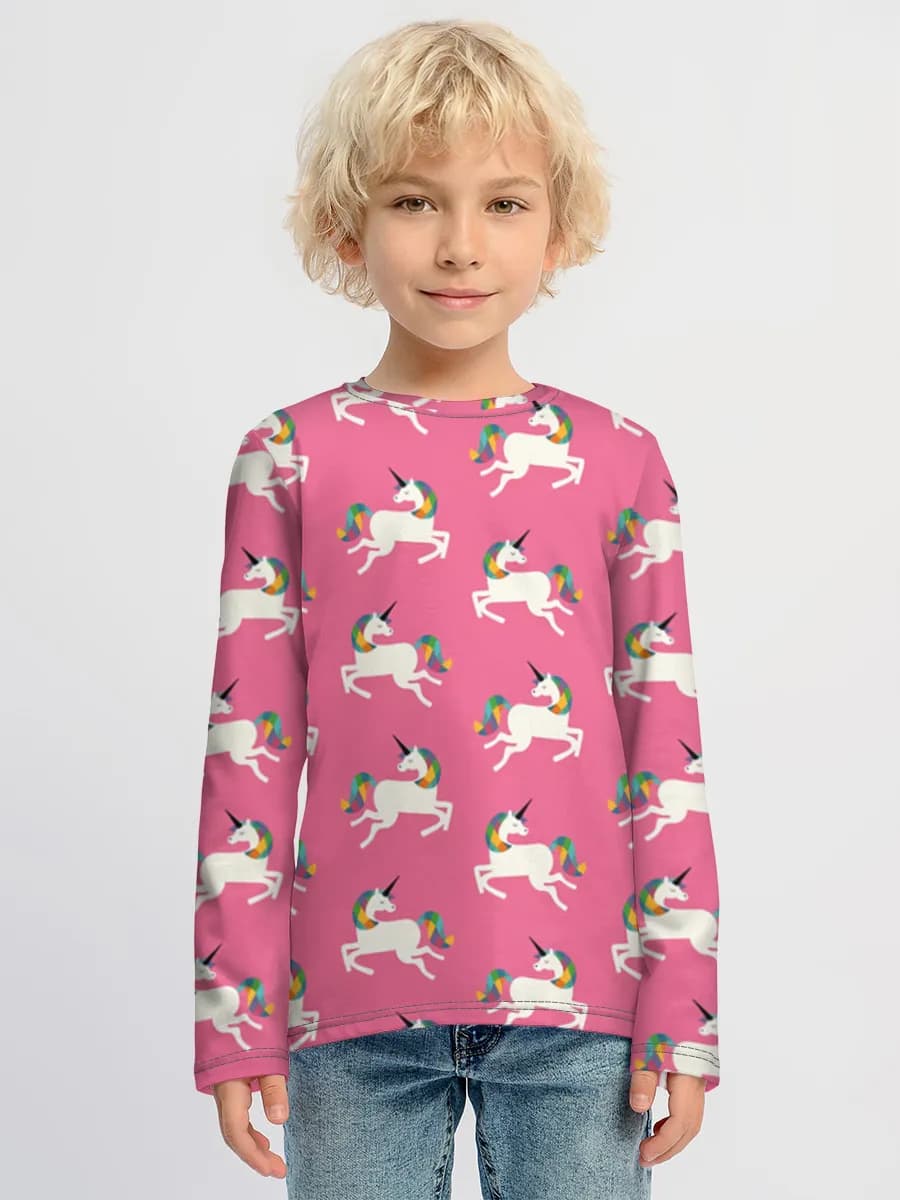 Camiseta Manga Larga de Algodón Niño