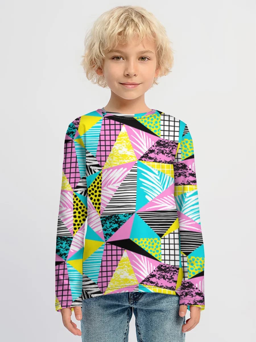 Boys' cotton long sleeve shirt