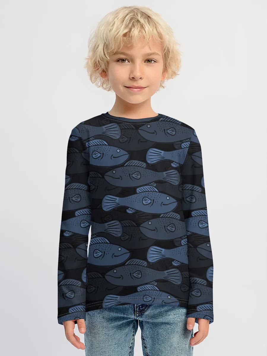 Camiseta Manga Larga de Algodón Niño