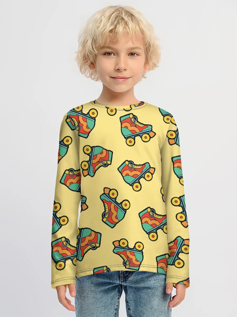 Boys' cotton long sleeve shirt