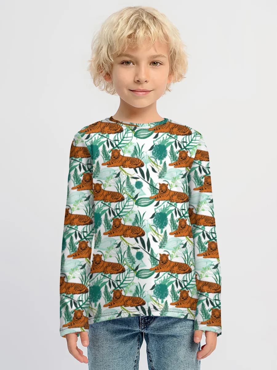 Boys' cotton long sleeve shirt