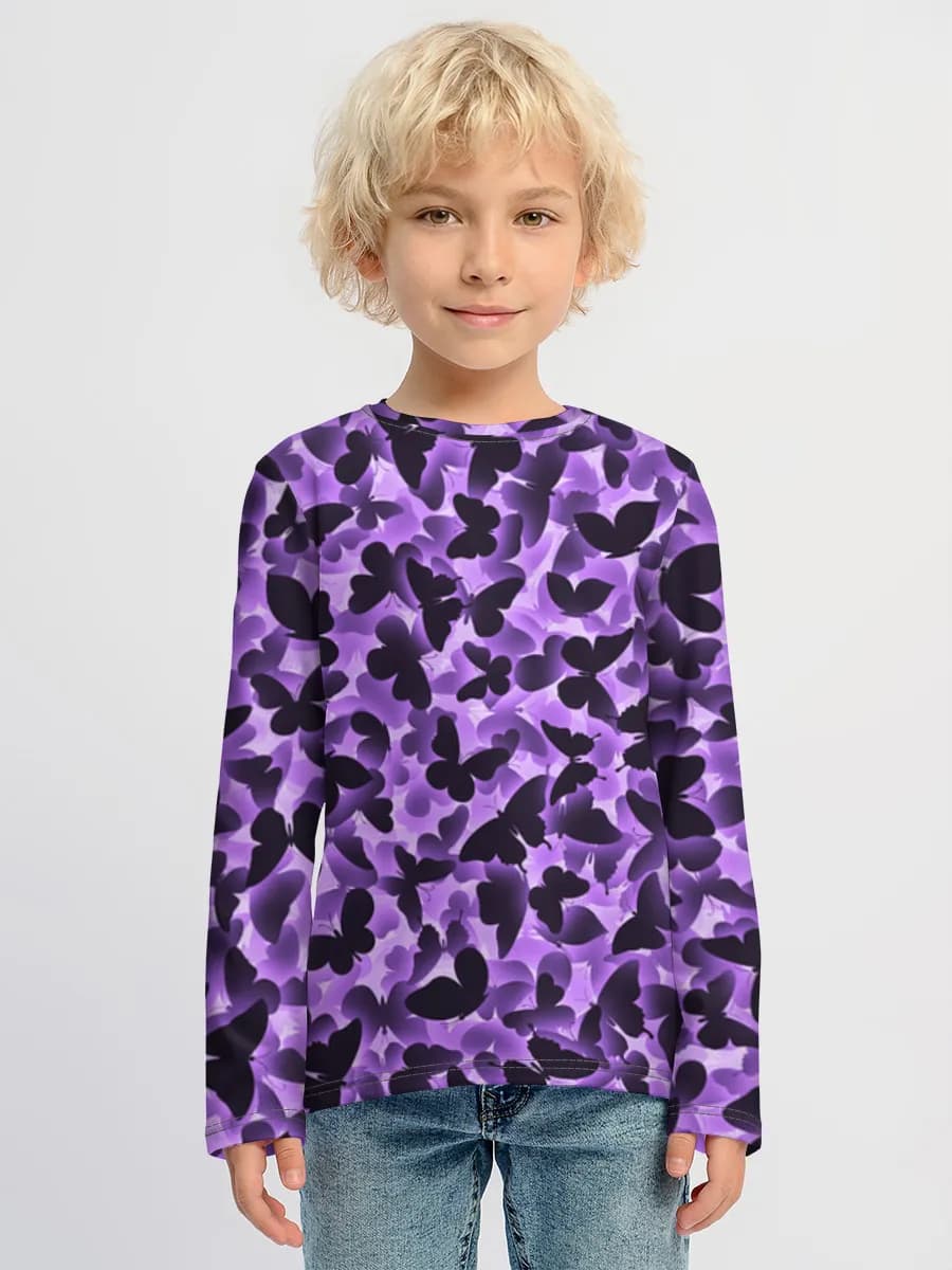 Boys' cotton long sleeve shirt