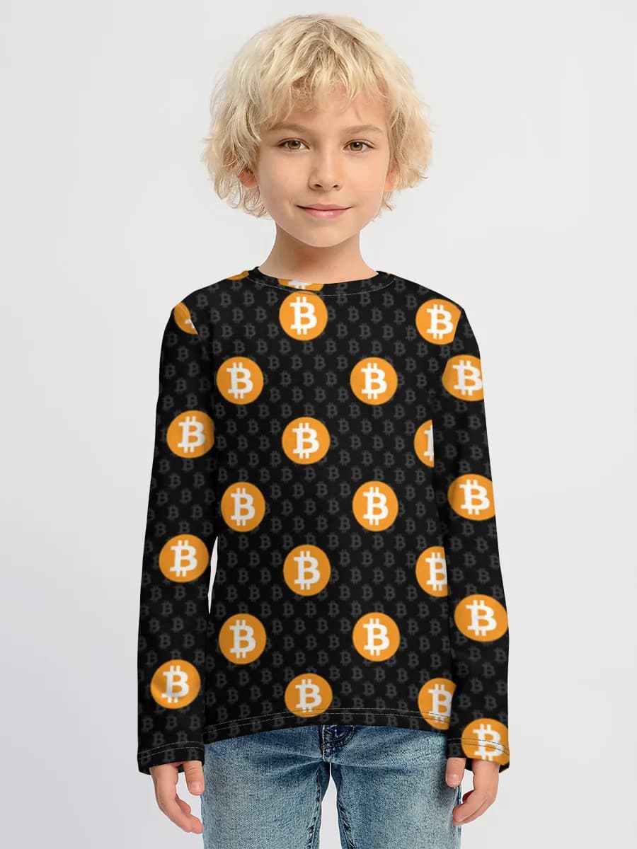 Boys' cotton long sleeve shirt