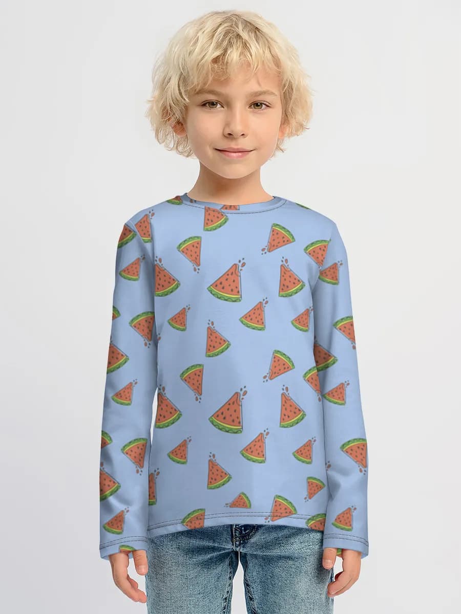 T-shirt manches longues coton garçon