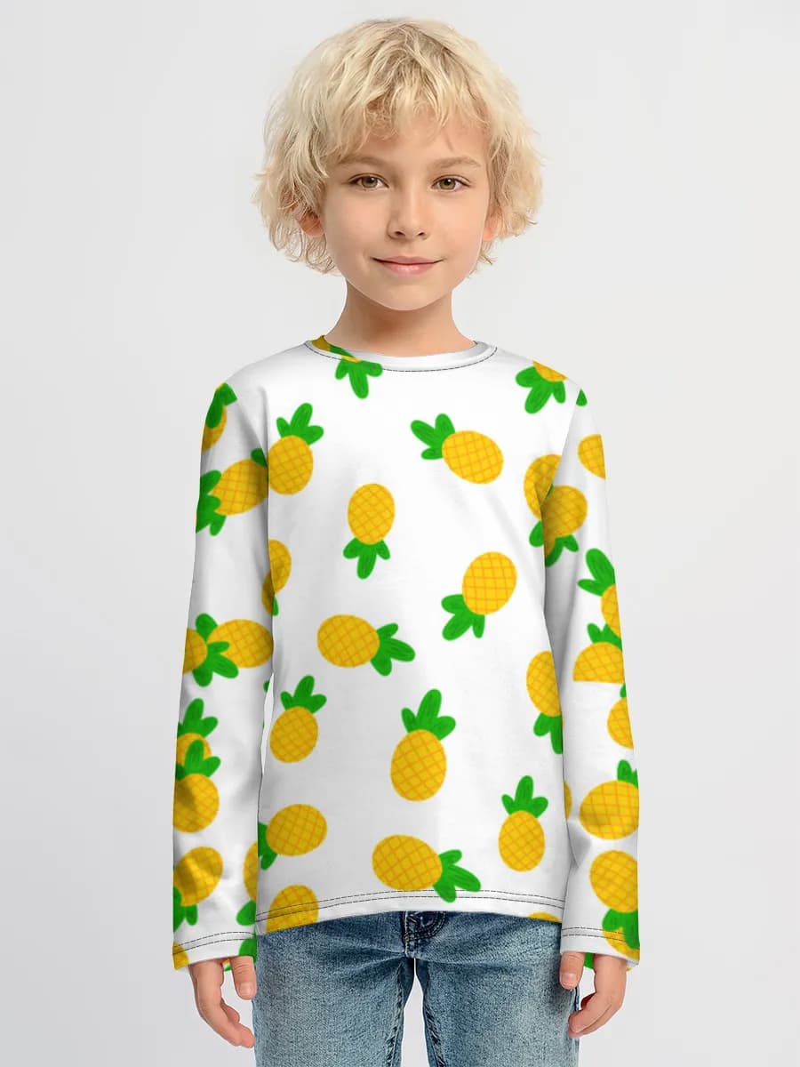 Boys' cotton long sleeve shirt