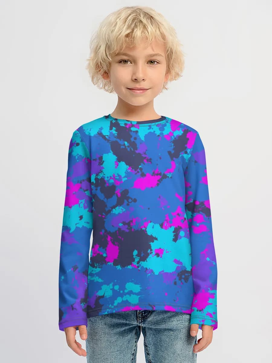 Boys' cotton long sleeve shirt