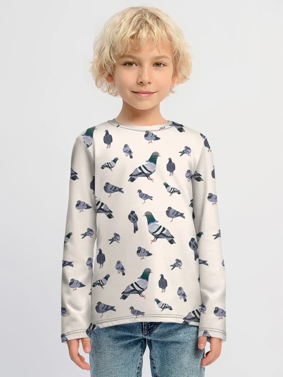 Camiseta Manga Larga de Algodón Niño