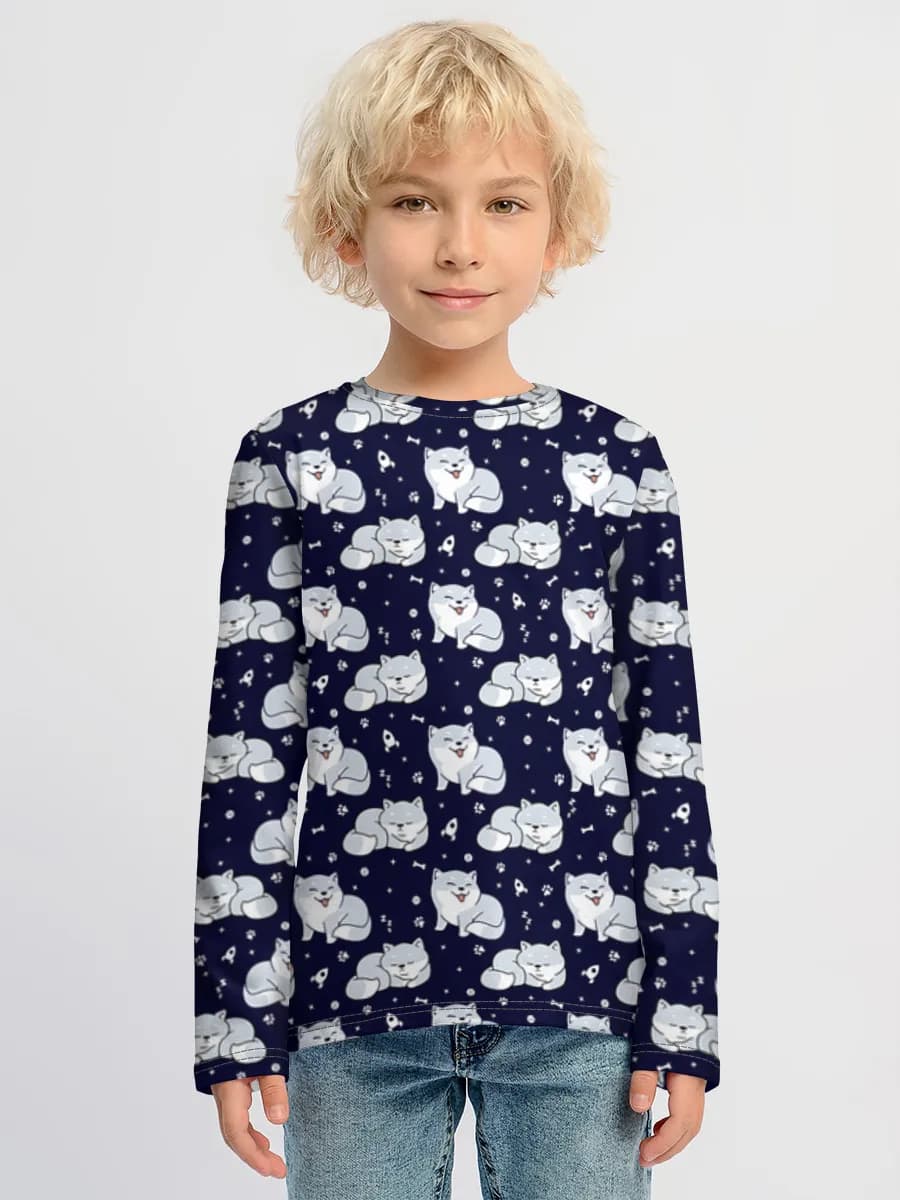 T-shirt manches longues coton garçon