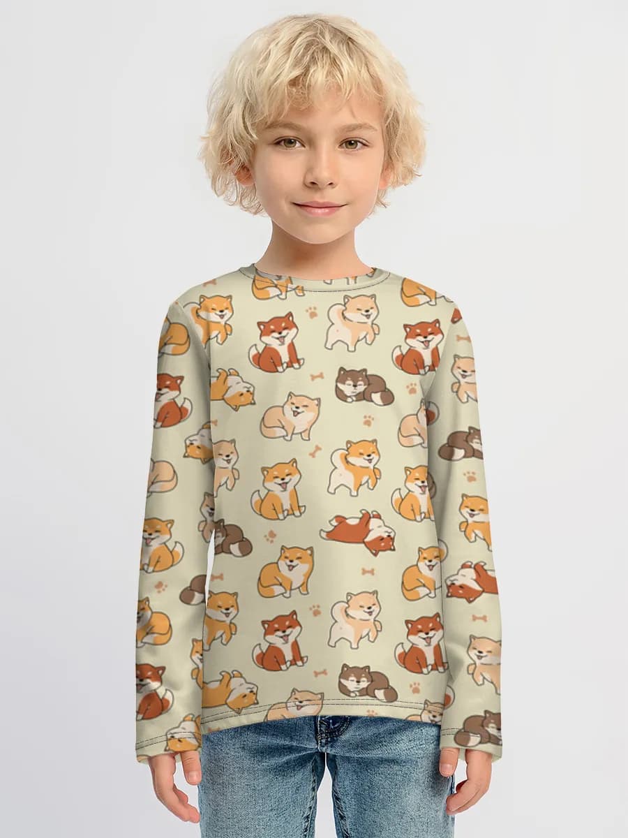 T-shirt manches longues coton garçon