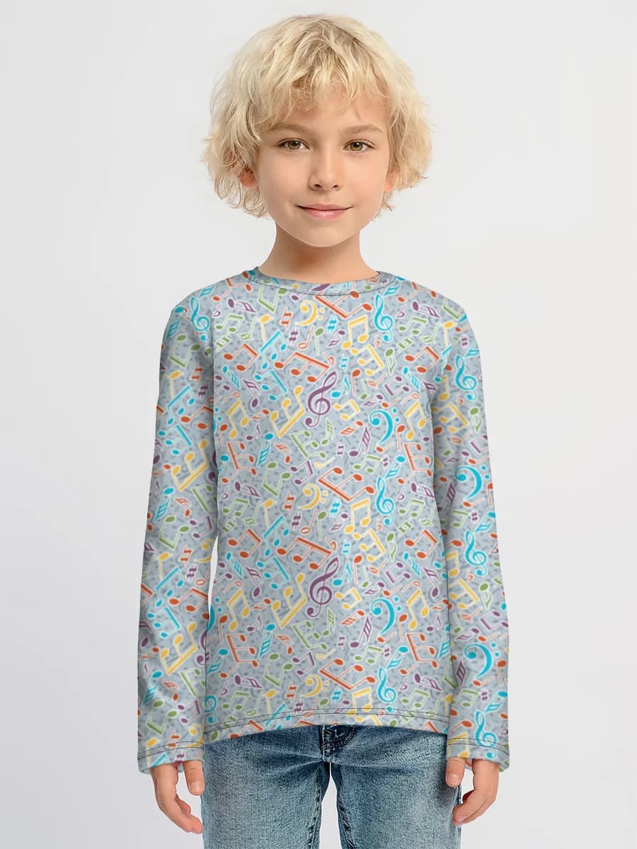 Baumwoll-Langarmshirt Jungen