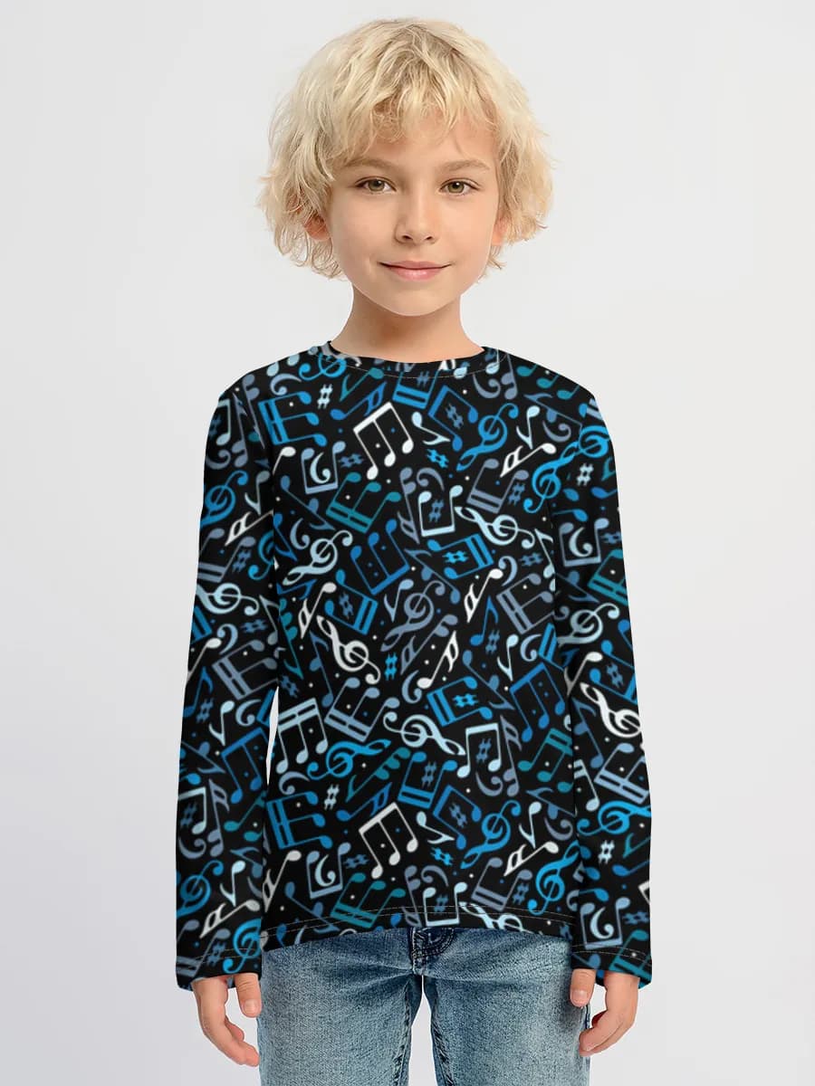 Baumwoll-Langarmshirt Jungen