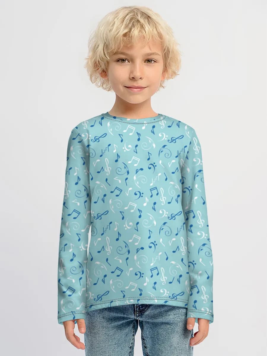Boys' cotton long sleeve shirt