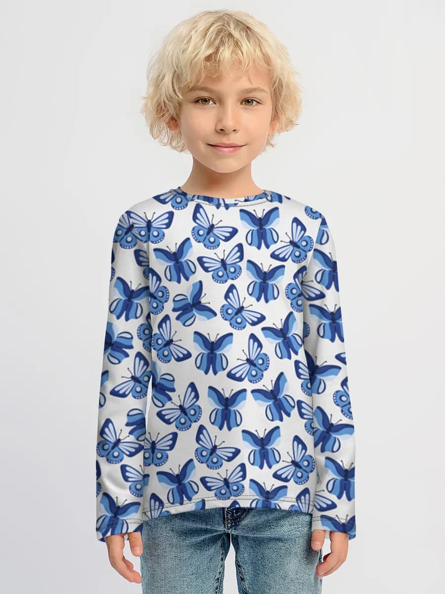 Boys' cotton long sleeve shirt
