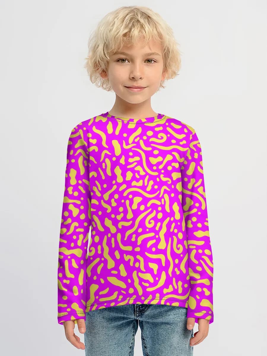 Boys' cotton long sleeve shirt