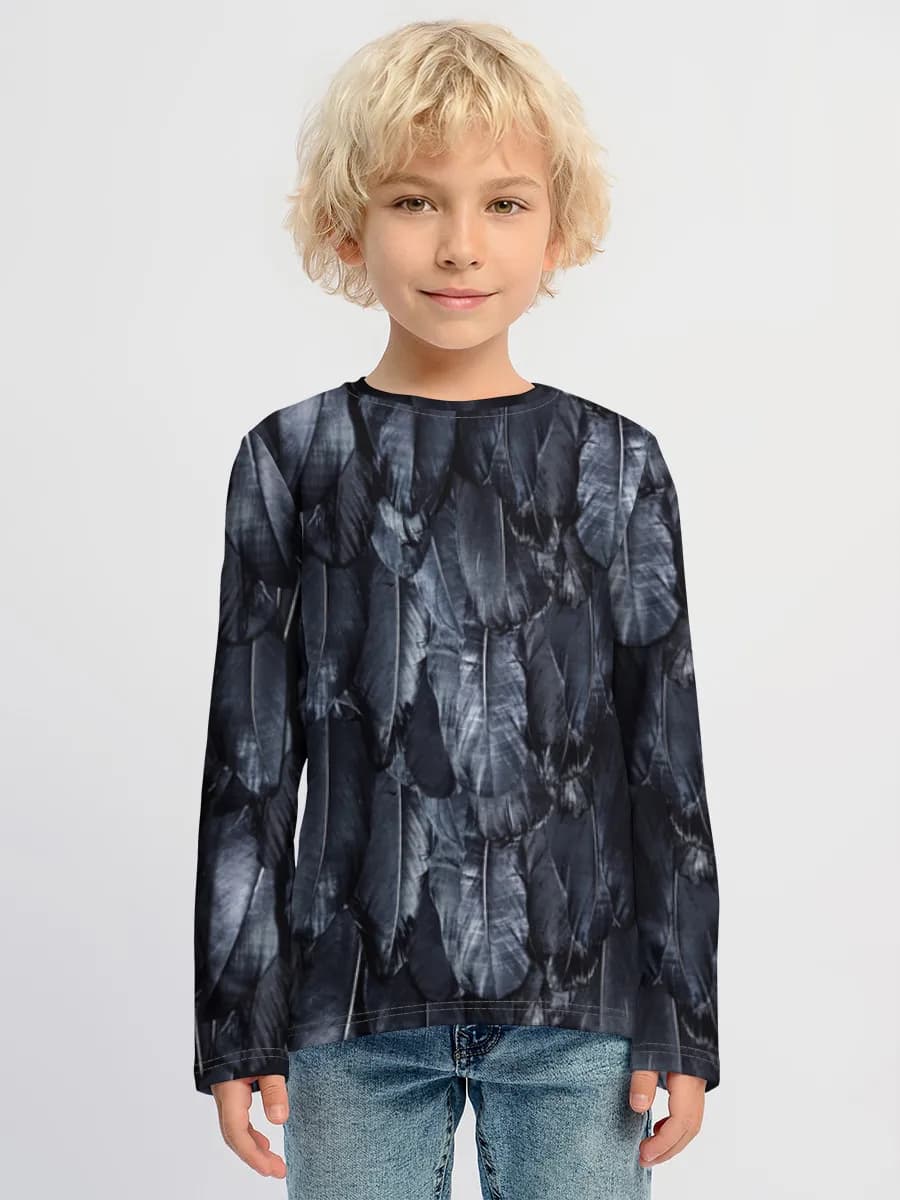 Boys' cotton long sleeve shirt