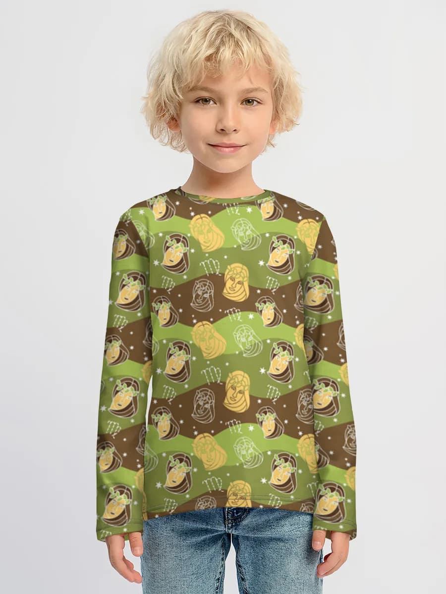 Camiseta Manga Larga de Algodón Niño
