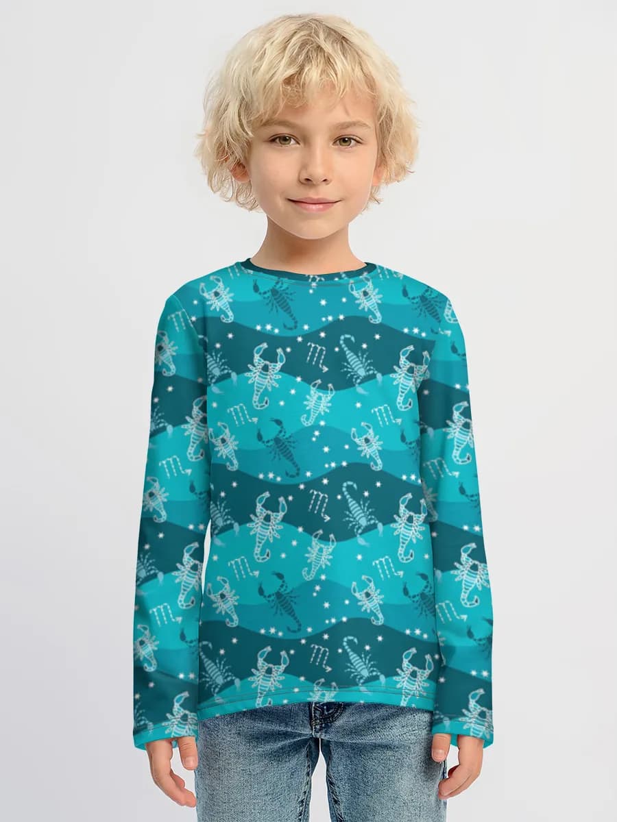 Camiseta Manga Larga de Algodón Niño