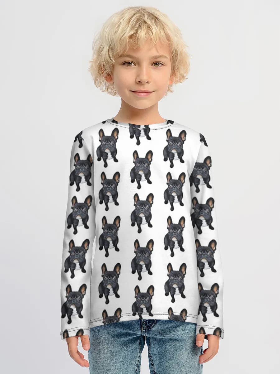 Boys' cotton long sleeve shirt