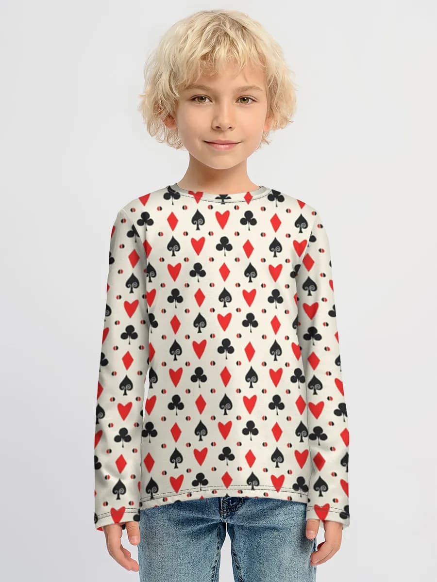 Boys' cotton long sleeve shirt