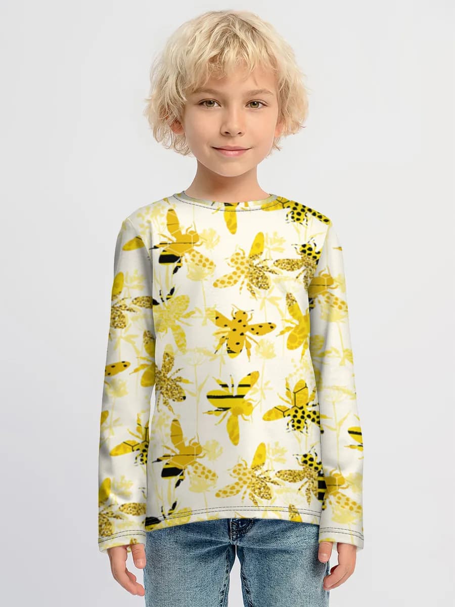 Camiseta Manga Larga de Algodón Niño