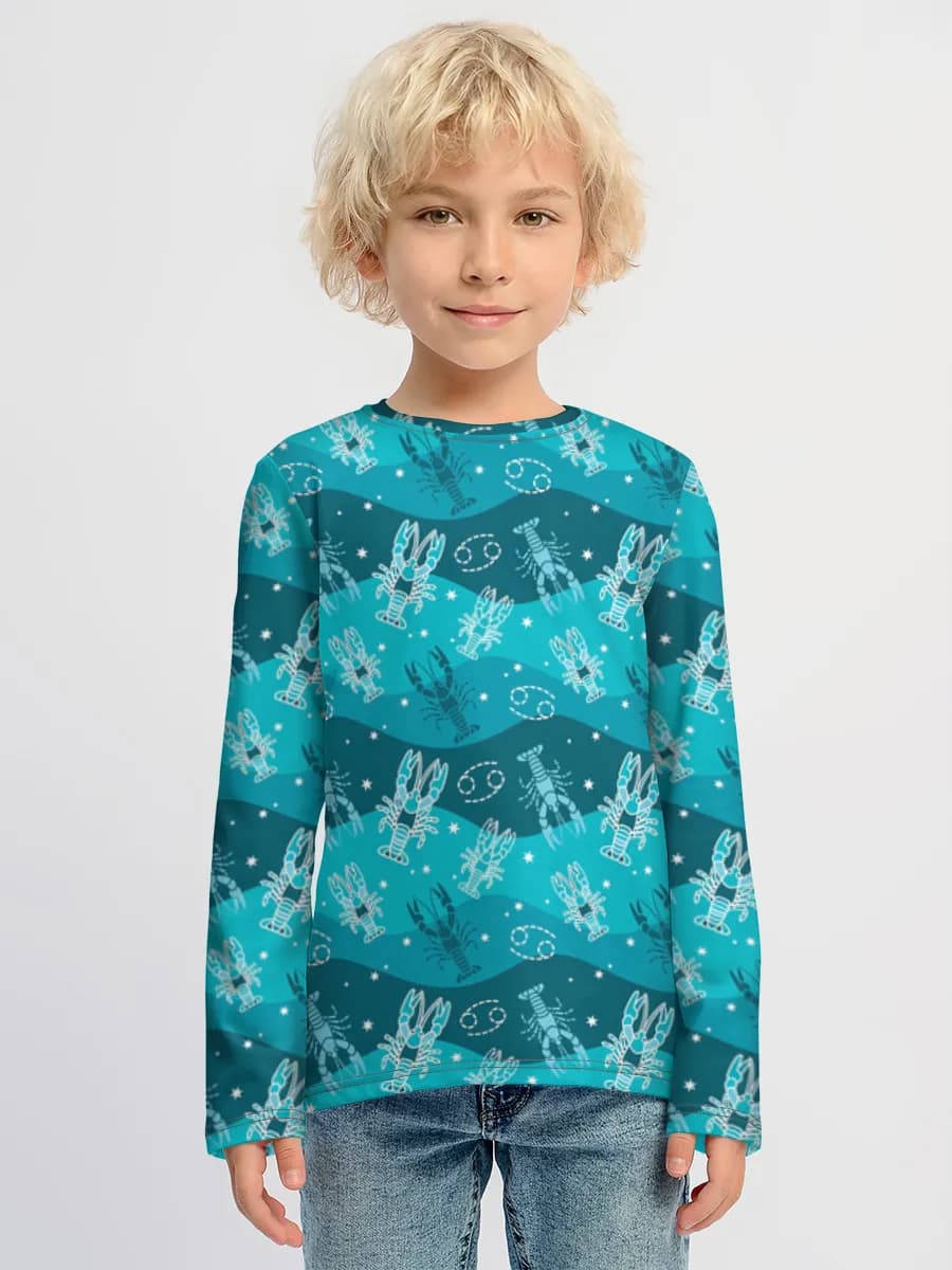 Camiseta Manga Larga de Algodón Niño