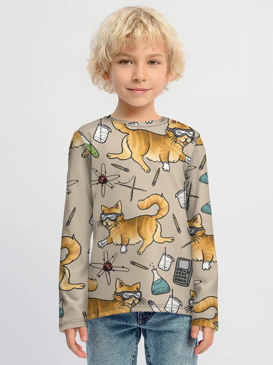 Camiseta Manga Larga de Algodón Niño