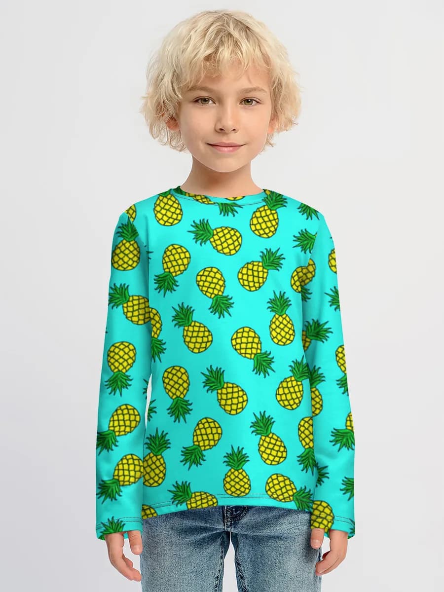 Boys' cotton long sleeve shirt